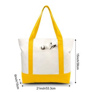 Sac fourre-tout en toile personnalisé avec photo et texte, sac en toile personnalisé avec image, sac de plage à bandoulière personnalisé pour femmes et hommes - Product Image 6