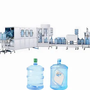 The whole set of hot 5 gallon automatic three-in-one pure water barrel cleaning and filling machine