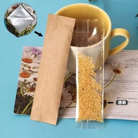 Sachets d'emballage de poudre de supplément noir mat pochette de miel de papier d'aluminium petits sacs d'emballage pour les sachets instantanés de café de thé
