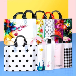 Áo Thun Tái Chế Có Thể Phân Hủy Tùy Chỉnh Có Thể Gập Lại Được Túi Đựng Pe Mua Sắm Bằng Nhựa Pp Hoạt Hình Trong Suốt Có Tay Cầm - Product Image 2