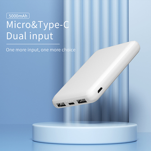 Power Bank Portatile da 4000/5000 mAh con Luce LED e Due Porte USB - Product Image 1