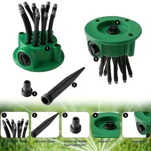 Aspersor de Riego Automático de 360 Grados con Múltiples Cabezales para Jardín y Agricultura - Product Image 3