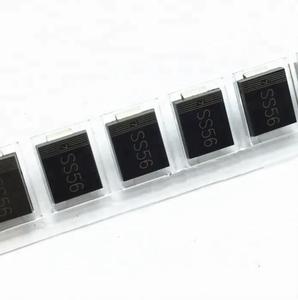 โรงงานขายส่ง SS56B อะไหล่อิเล็กทรอนิกส์แท้ ไดโอดชอตกี้เดี่ยว 60V 5A SMB - Product Image 1
