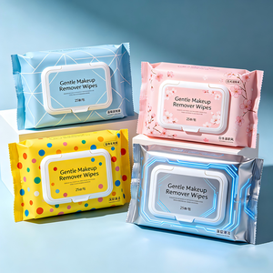 Lingettes démaquillantes pour le visage féminin, grande taille, avec logo personnalisé, lingettes jetables - Product Image 1