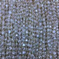 Bijoux fantaisie 8-9mm véritable collier de perles baroques blanches d'eau douce Keshi pour bijoux à bricoler soi-même