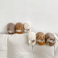 Chaussures d'hiver pour bébés garçons et filles, chaudes et épaisses, antidérapantes, à semelle souple pour la marche