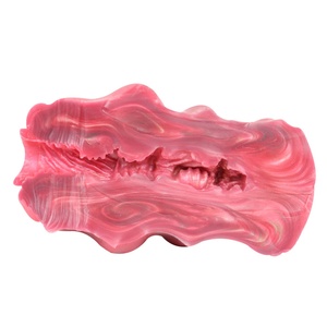 เครื่องช่วยสำเร็จความใคร่ชายรุ่น Jagged Bones Fantasy ปี 2025 สีชมพู ทำจากซิลิโคน รูปทรงพืช ผิวสัมผัสแบบมีลวดลาย ของเล่นทางเพศสำหรับผู้ชาย ขายส่งแบบ OEM - Product Image 5
