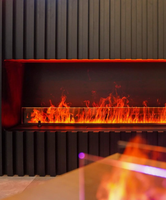 Cheminée électrique moderne la plus réaliste, lumière led, vapeur d'eau, cheminée pour la décoration d'appartement