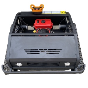 Tondeuse à gazon professionnelle à essence 4 temps 190CC sur chenilles avec éjection arrière et lame rotative - Product Image 1