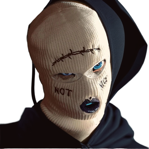 Custom Logo Acrylic Full Face Ski <b>Mask</b> Balaclava Winter Warm Knitted Embroidery Three Holes Sports <b>Fishing</b> Parties Character - Product Image 4