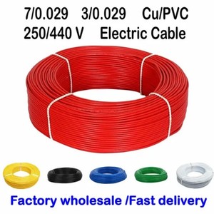 Câble d'alimentation électrique souple en PVC à prix d'usine, types <span class=keywords><strong>H05VV</strong></span>-<span class=keywords><strong>F</strong></span>/H07VV-K, conducteur en cuivre 3x2,5mm à 3x10mm, tension nominale 450V - Product Image 6