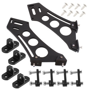 Soporte de montaje de ala trasera de aleación de aluminio de 5, 7 y 10 pulgadas con patas perforadas para instalación de alerón de coche - Product Image 5