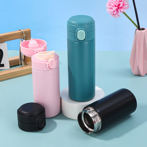 304 Stainless Steel Vacuum Insulated Water Bottle Pop-Up Lid Double Layer Outdoor Student Use Pea Cup - Product Image 2