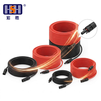 Conectores de Cable para Panel Solar de Cobre Personalizados, Cable de Extensión de Batería de Corriente Continua SAE de 4 mm2 y 6 mm2, Cable Solar Fotovoltaico de 6 mm
