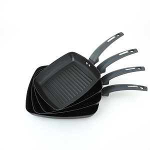 Plancha Cuadrada de Alta Calidad para Cocina de Gas, de Aluminio, Negra, Antiadherente, para Asar <span class=keywords><strong>y</strong></span> Freír Carnes - Product Image 1