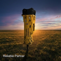 Casseur hydraulique HMB robuste pour excavatrice, optimisé pour la rupture du béton et la fendage de la roche