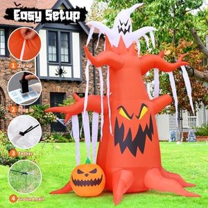 Decoración Inflable de Halloween Personalizada de 3 Metros con LED Integrados, Árbol Seco, Calabaza y Fantasma, para Interiores y Exteriores - Product Image 3