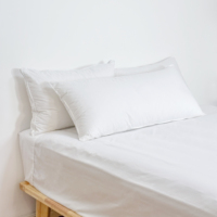 Oreiller de lit super doux et moelleux, certifié Oeko-Tex, garni de plumes et de duvet de canard, pour un sommeil confortable