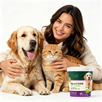Friandises pour animaux Ecokind Now Foods Santé des articulations des chiens et des chats Glucosamine Chondroïtine MSM Haute teneur en protéines Oméga-3 Poisson Dinde Vitamines