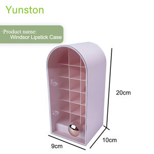 2024 New <span class=keywords><strong>Castle</strong></span> Type 18Slots Apilable Clear Lipstick Display Stand Acrílico Lipstick Organizer Holder Lipstick Rack Box - Product Image 2