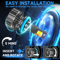 OEM LED Großhandel Scheinwerfer H1 H7 H11 9005 9006 12V 6000K Neu 190W 80000Lm Universelle Passform Auto-Scheinwerfer SENROBO K26