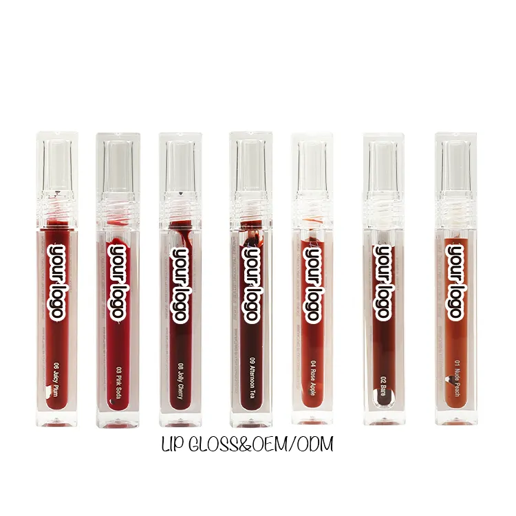 Custom Uw Merk Hydraterende Lipgloss Maak Je Eigen Met Private Label En Custom Tubes Glitter Lipgloss Van Leverancier