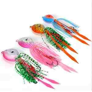 SNEDA plomb poisson tête plombée leurre queue en Silicone lestée pour longue coulée <span class=keywords><strong>pêche</strong></span> en eau salée naufrage dur appât Marlin carpe basse - Product Image 1