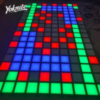 Sistema de Software Deportivo Interactivo para Juegos de Piso LED Táctil con Píxeles, Juego de Escena Activa 'El Piso es Lava' y Juegos de Salto