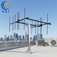 Antenne de communication Yagi extérieure à gain élevé 13dBi, 2 rangées, 5 éléments, polarisation verticale, VHF 134~173 MHz, VSWR 1.5, 100W, 1.2m