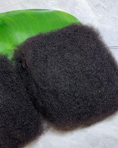 Extensions de cheveux afro crépus 100 % naturels de qualité supérieure, en vrac, pour femmes et hommes, prix usine, cheveux humains afro cambodgiens en gros - Product Image 2