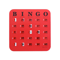 Cartes de bingo en papier écologiques Huaxi Mazaifei avec fenêtre mobile et marqueur de bingo BG-01