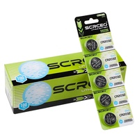 CR2032 3v piles au lithium CE pile bouton pièce 5 pièces Blister carte pack pour montre