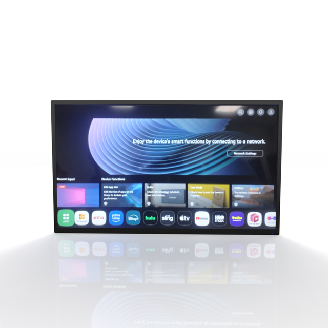 4k IP65 waterproof 65 inch LCD TV with IOS smart system built-in Wi-Fi red/black wall-mounted digital signage display