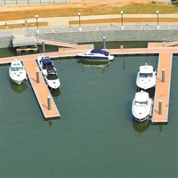 Dock de bateau flottant en aluminium Plate-forme de pont d'amarrage en aluminium Doigts de quai Kit Prix