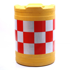 De moldeo rotacional grande redonda naranja camino de malla de plástico de construcción de barrera de seguridad - Product Image 1