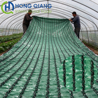 Filet d'ombrage agricole imperméable en PEHD stabilisé anti-UV pour serre, avec des taux d'ombrage de 35% à 90%, en fil plat