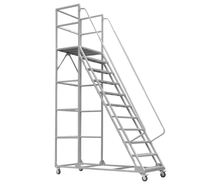 Échelle de plate-forme mobile pour voiture d'escalade d'entrepôt avec étagère à roues Échelle de tabouret de ramassage de supermarché d'entrepôt