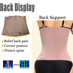 En gros <span class=keywords><strong>Fajas</strong></span> <span class=keywords><strong>Colombianas</strong></span> Post-Opératoires pour Femmes, Gaine <span class=keywords><strong>de</strong></span> Sport et Corset Amincissant à Contrôle Abdominal avec 13 Baleines en Acier - Product Image 5