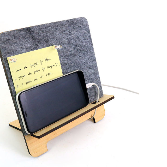 wood mobile phone support desktop wooden stand holder