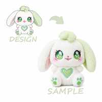 Porte-clés en peluche personnalisé avec design brodé, peluche super douce, doublure en nylon maillé