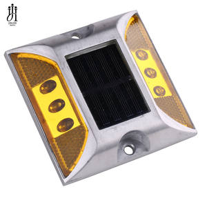 Luz de <span class=keywords><strong>Calle</strong></span> Solar de Acero IP68, Alta Intensidad, Reflectante Prismática, Montaje en Suelo, <span class=keywords><strong>Baliza</strong></span> de Tráfico, Luz Estroboscópica de Advertencia de Seguridad Vial - Product Image 3