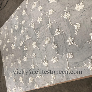 Chinesische Fabrik Lagerbestände Großhandelspreis Hochwertige 3D-Design Naturmarmor-Fliesenmosaik für Wand Boden Heimdekoration - Product Image 5