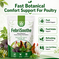 FebriSoothe Extrait Herbal Naturel de Qualité Alimentaire pour Volailles, Soutien Température, Appétit et Défenses, avec Bupleurum Scutellaria Isatis