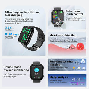 Nuevo Reloj Inteligente T1 Transfronterizo con Auriculares Dos en Uno, Monitor de Ritmo Cardíaco, Oxígeno en Sangre, Sueño, Deportes, Fitness, Silicona - Product Image 3