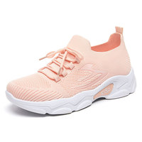 Sepatu Sneakers Wanita Kasual Rajut Terbang 2025, Bernapas Nyaman Untuk Musim Panas Gugur, Gaya Berjalan Modis, Sepatu Lari