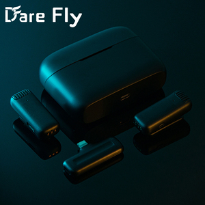 Dare Fly, el <span class=keywords><strong>Mejor</strong></span> Micrófono profesional, Kit de Vlog inalámbrico de alta calidad <span class=keywords><strong>para</strong></span> entrevista de transmisión en vivo en estudio, micrófono One Drag Two - Product Image 6
