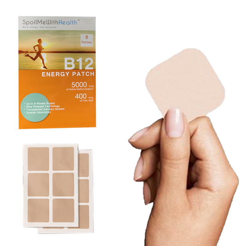 Effective Natural Complex Fatigue Organic Ingredients Vitamin B Transdermal Anti Hangover Patch