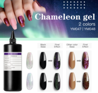 Gel UV à paillettes brillantes pour ongles, effet sirène caméléon, haute brillance, double teinte, couleurs vives sans décoloration, effet œil de chat magnétique 9D, vente en gros, étiquette OEM