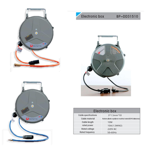 Enrouleur de tuyau de lavage de voiture à haute pression avec tambour électrique/air et tuyau télescopique fixé au mur pour garage/magasin - Product Image 3