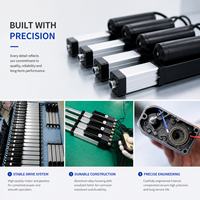 Aktuator Linear Magnet Permanen Berkualitas Industri 4000N 12V 200mm IP67 untuk Gerbang Otomatis, Peralatan Rumah Tangga, dan Penggunaan Rumah Pintar